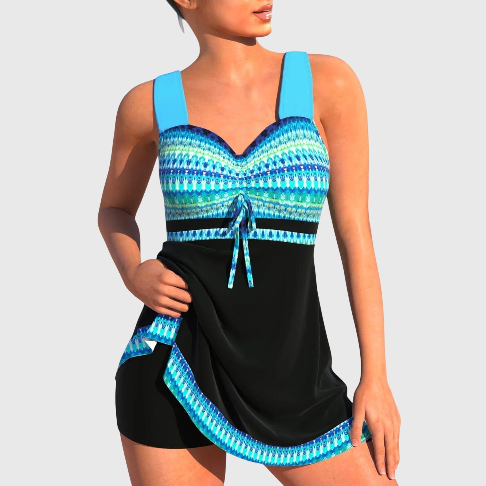 Ensemble de Maillot de Bain Coloré à Deux Pièces