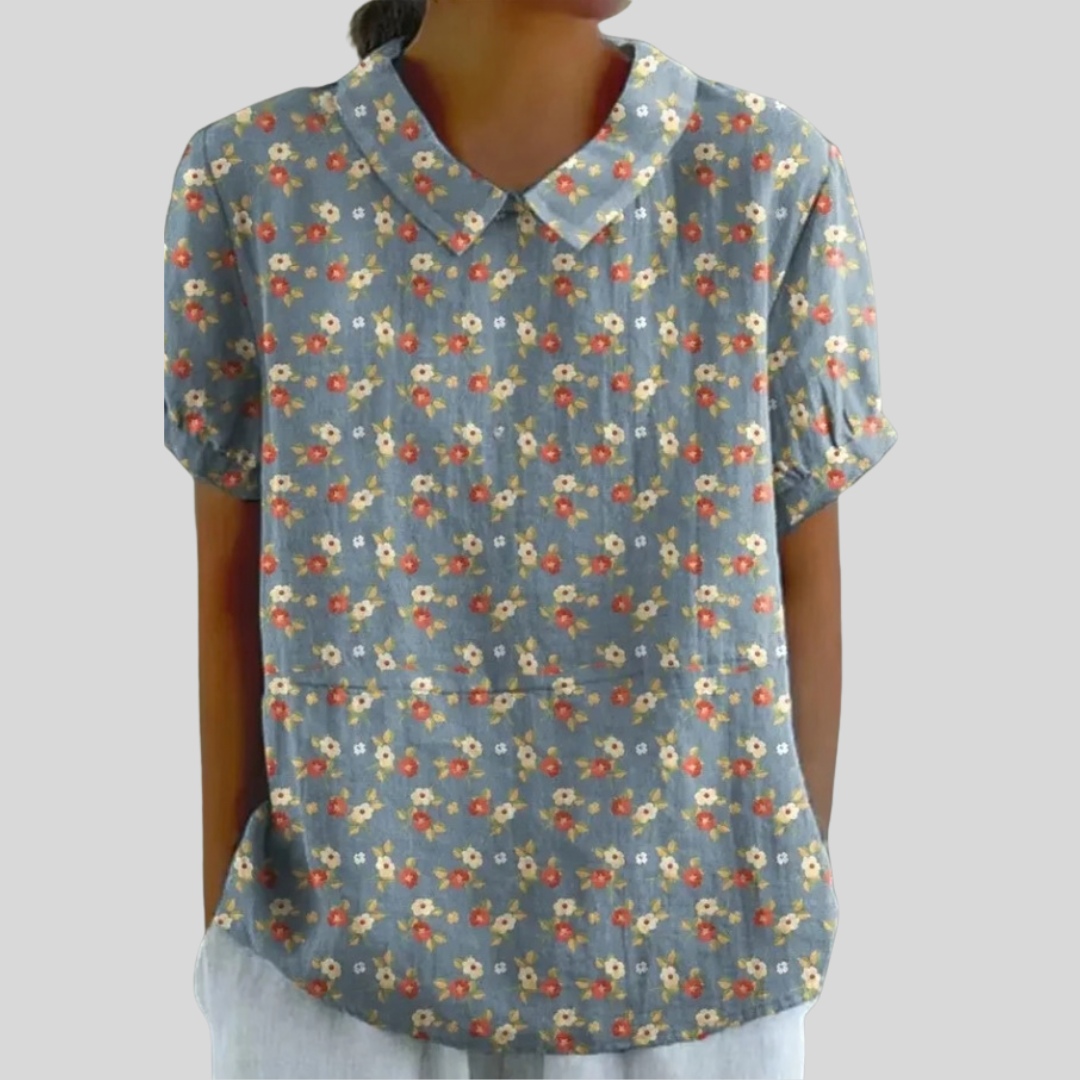 Élégant et Confortable: Top Floral