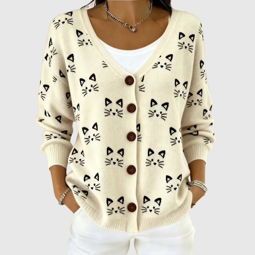Cardigan Boutonné en Maille Douillette