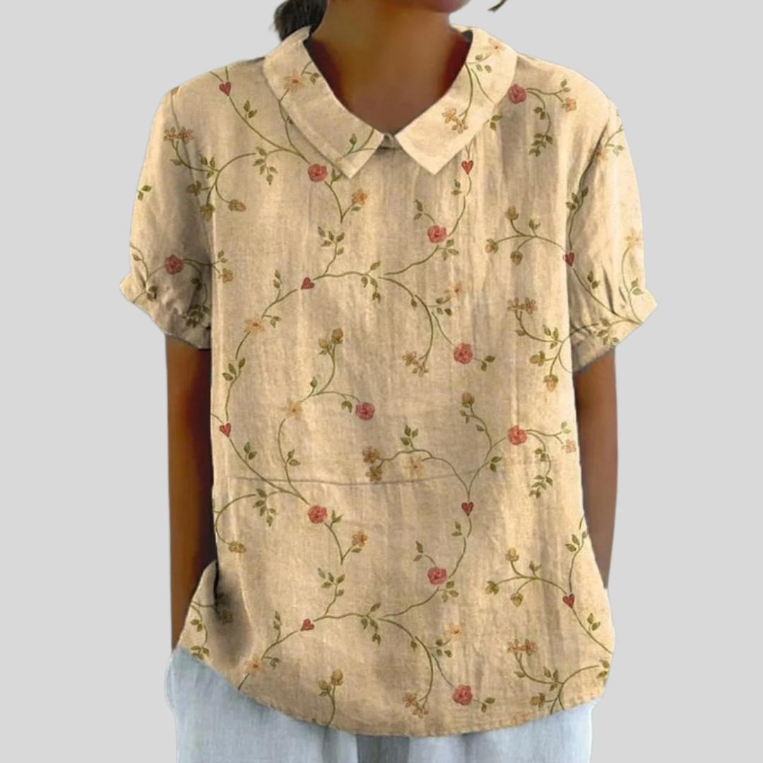 Élégant et Confortable Floral Haut