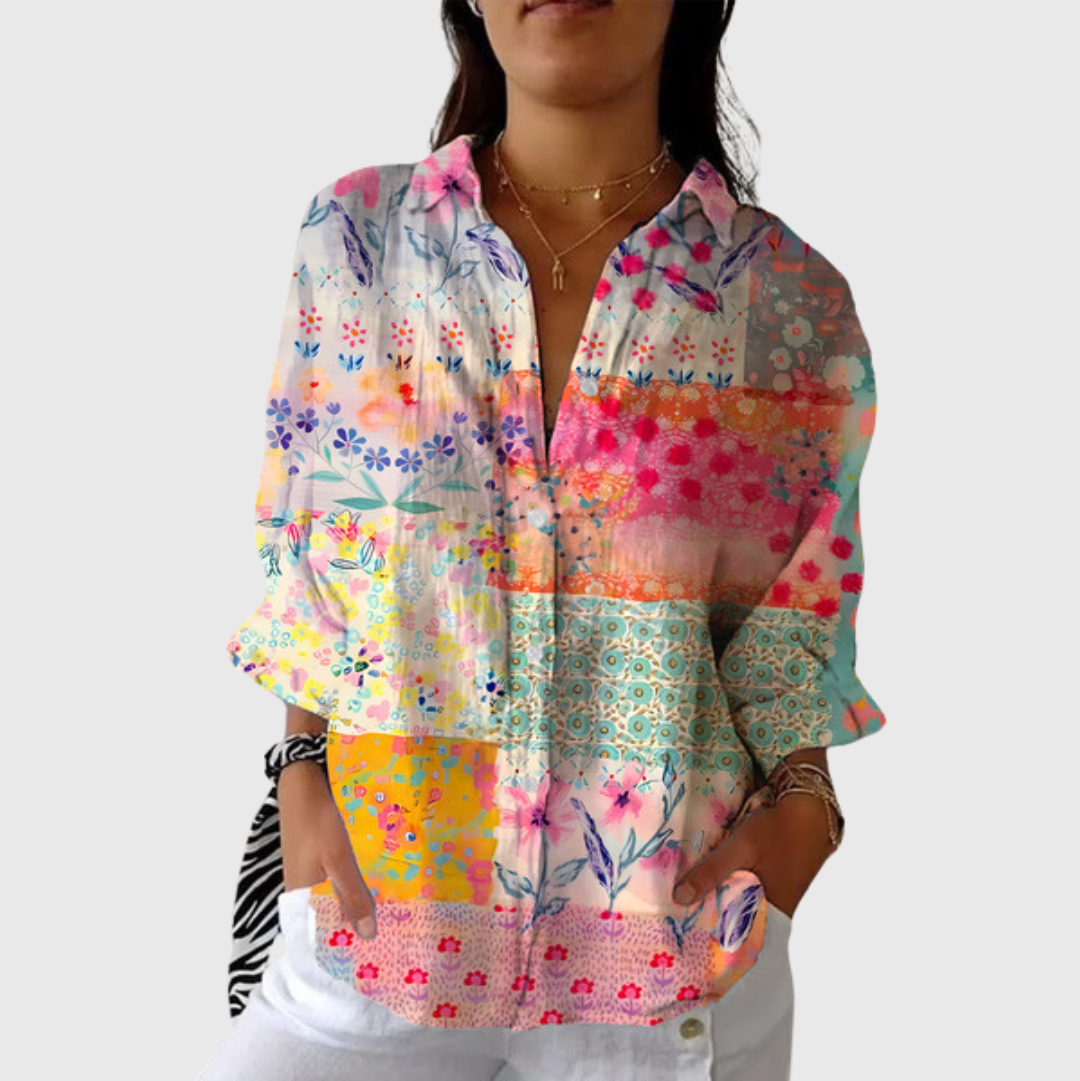 Blouse colorée légère avec motif