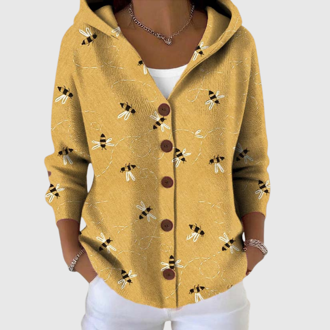 Cardigan Douillet à Capuche en Tricot