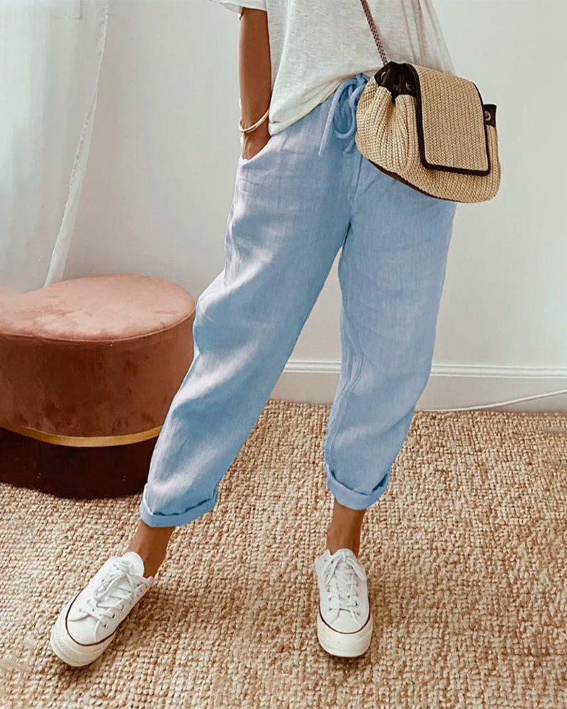 Élégants Pantalons Fluides et Confortables