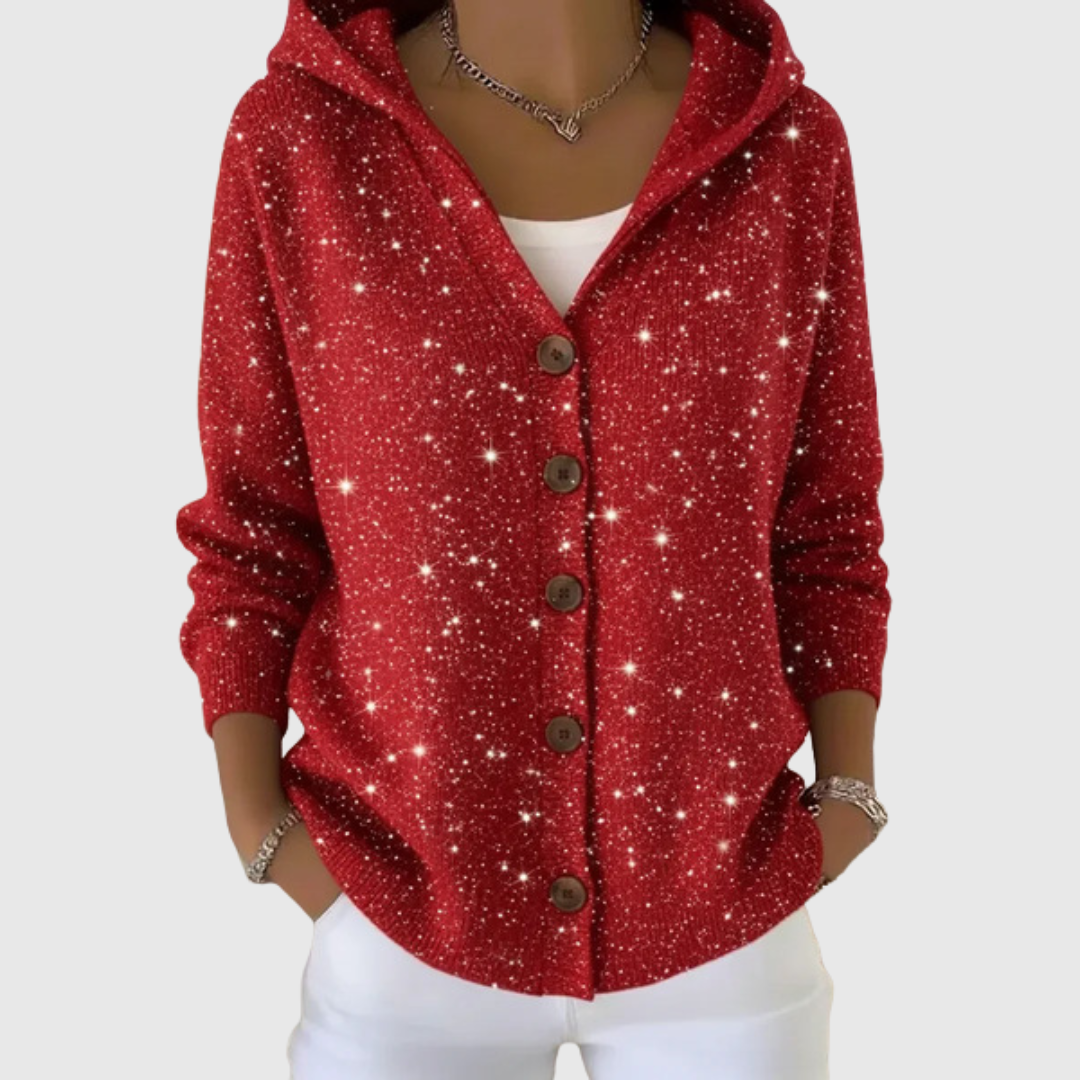 Cardigan Douillet à Capuche en Tricot