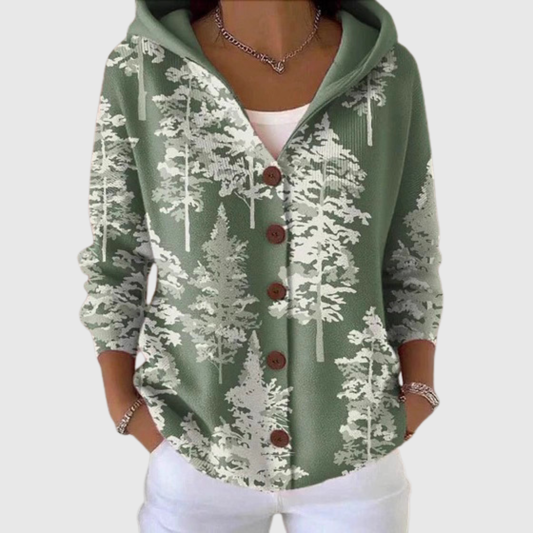 Cardigan Douillet à Capuche en Tricot