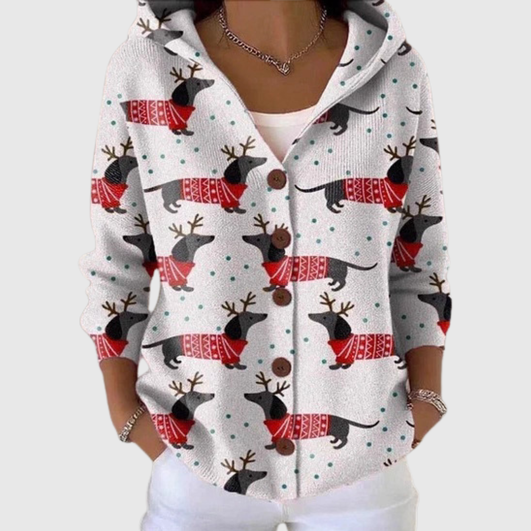 Cardigan Douillet à Capuche en Tricot