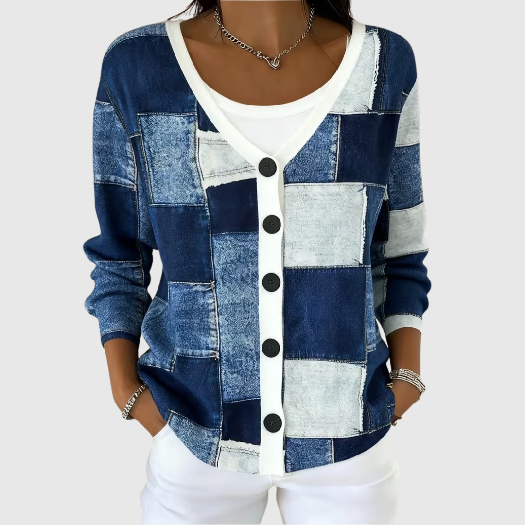 Cardigan Boutonné en Maille Confortable