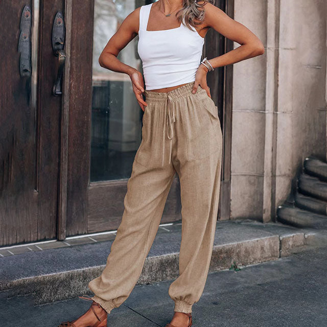 Kaeli – Pantalons Chic avec Ceinture