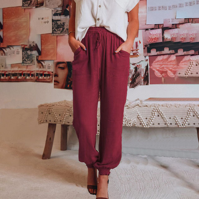 Kaeli – Pantalons Chic avec Ceinture