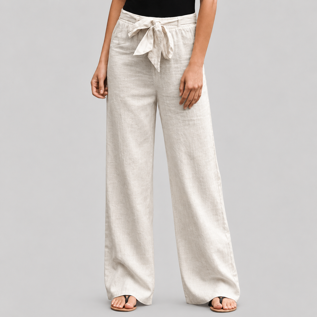 Joleen - Pantalons Femme Relaxed avec Taille Élastique et Cordon de Serrage