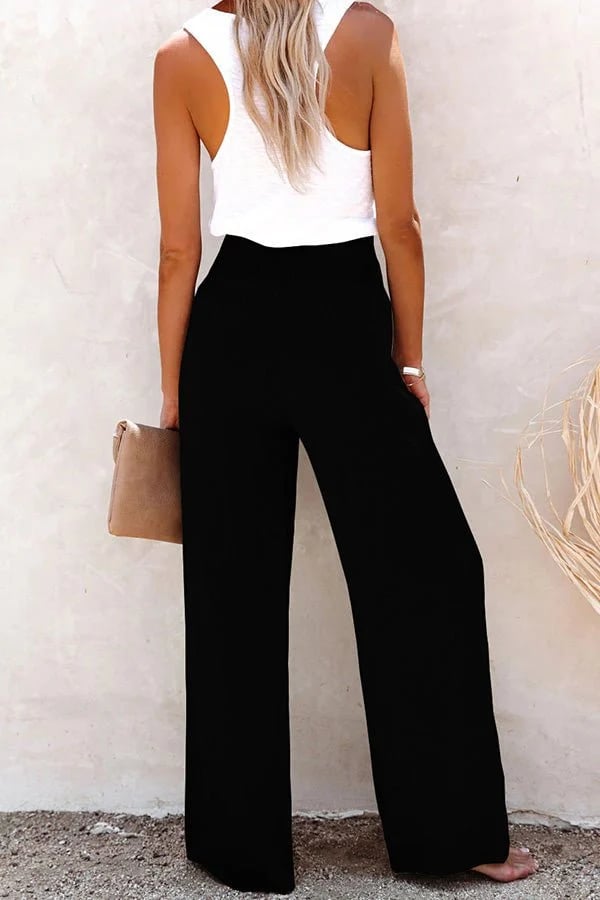 Riana - Pantalons Taille Haute Confortables