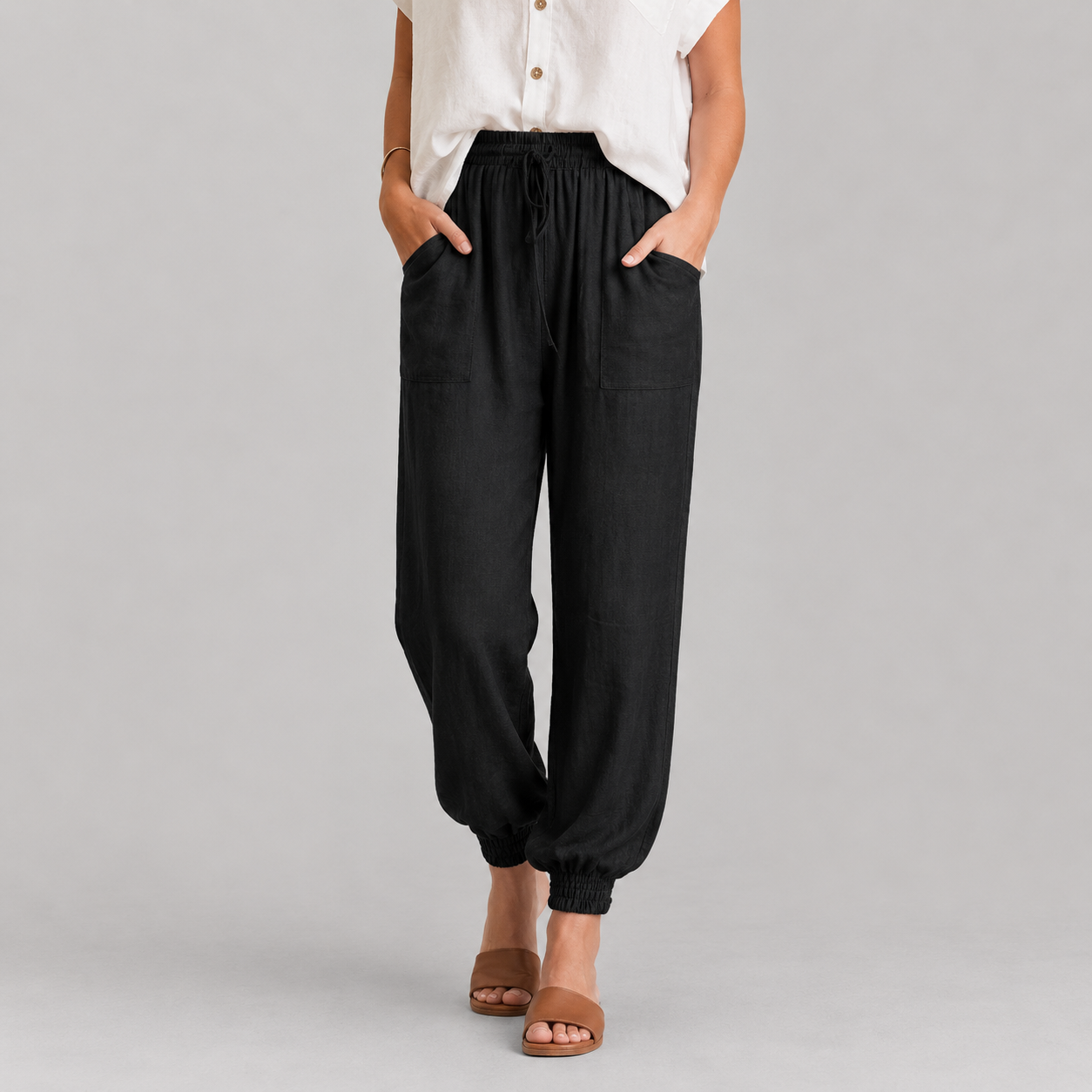 Kaeli – Pantalons Chic avec Ceinture