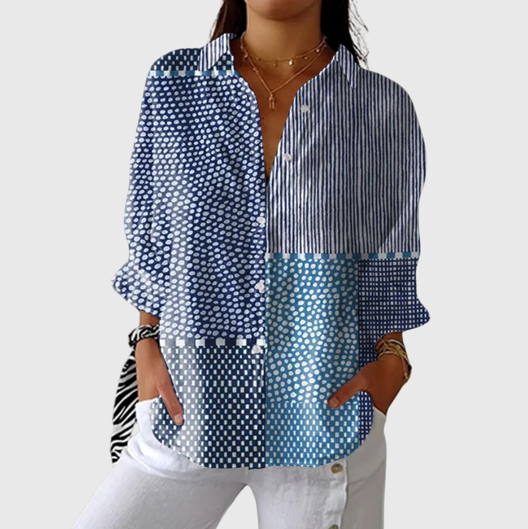 Blouse colorée légère à motif