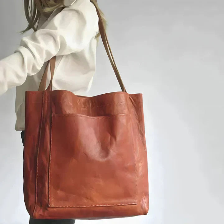 Kimberly™ | Classique Leather Tote Bag