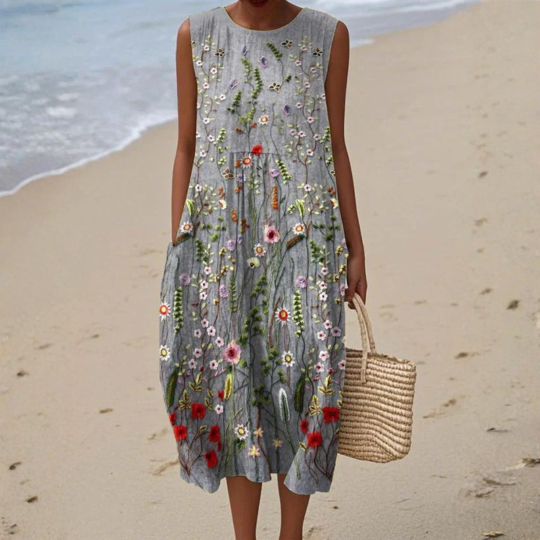 Robe d'Été Confortable Sans Manches