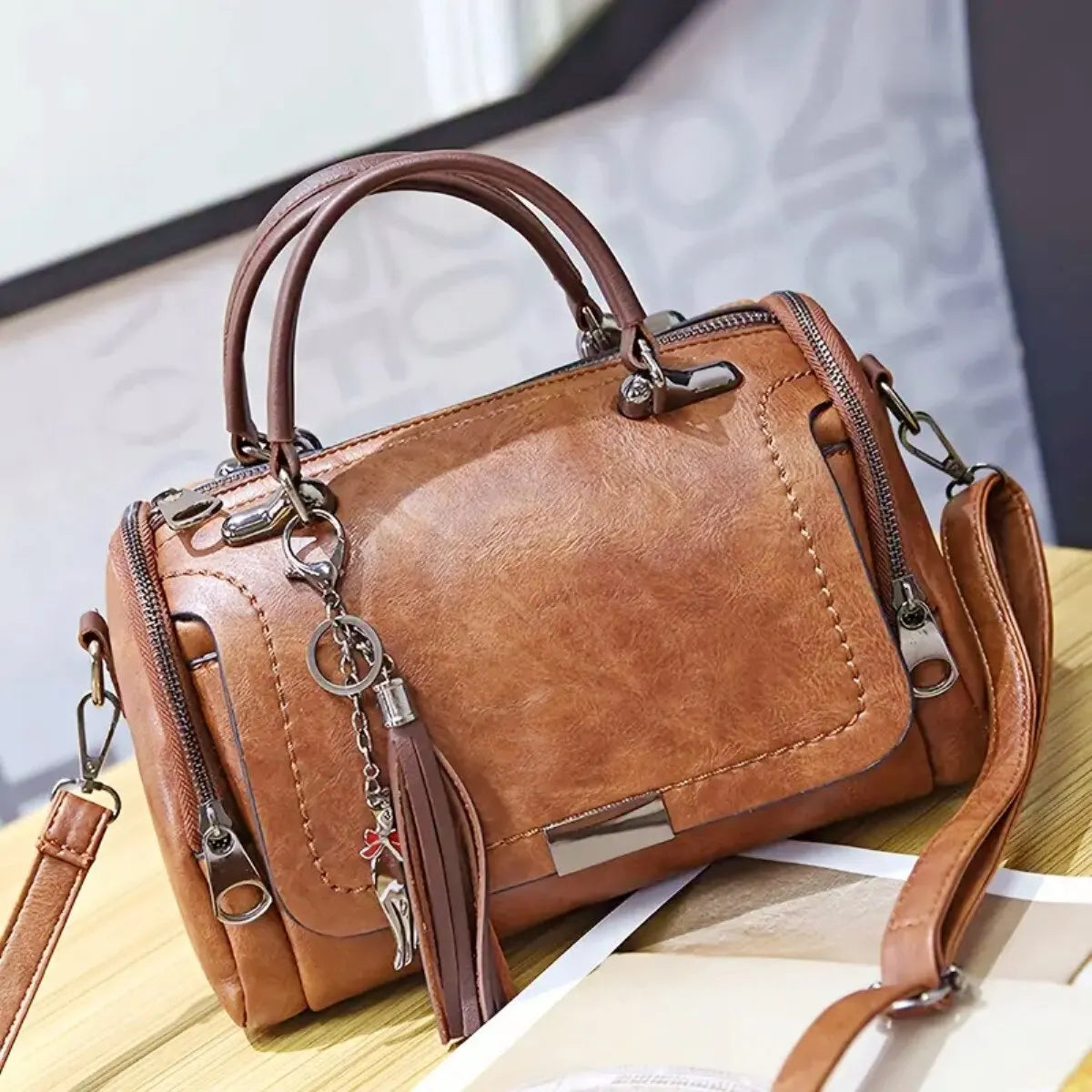Julie™ | Sac en Cuir Texturé Élégant