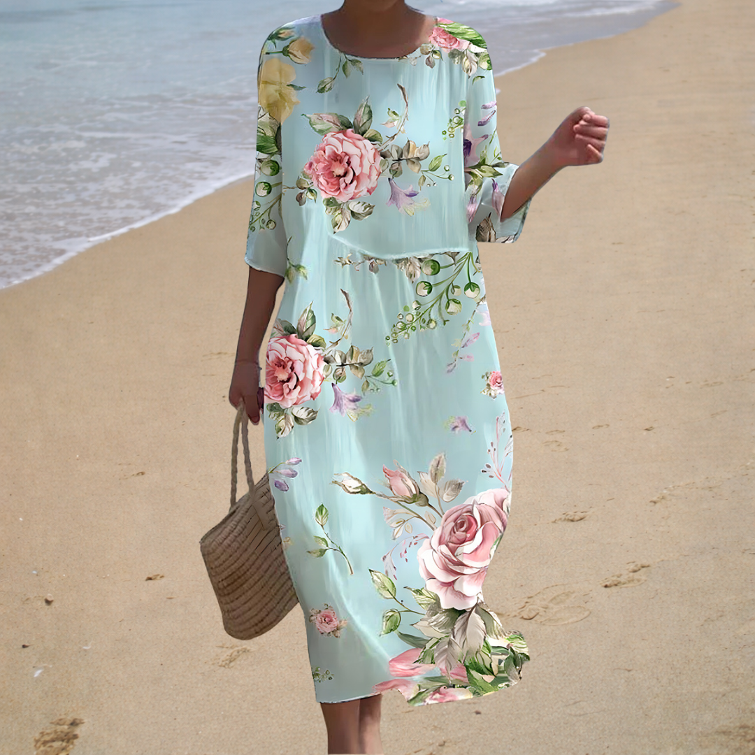 Robe longue fluide, chic et confortable