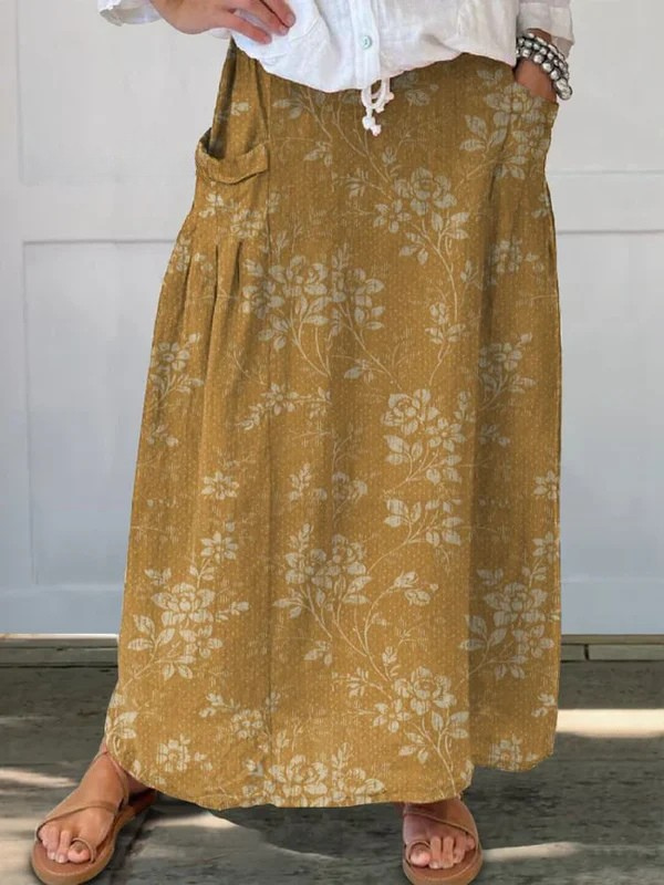 Jupe Légère à Motifs