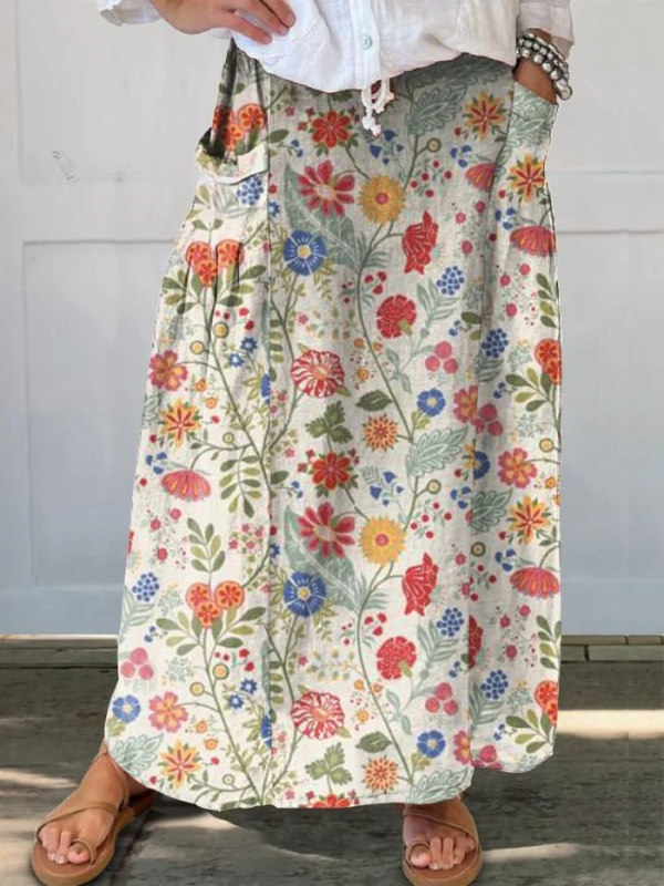 Jupe Légère à Motifs