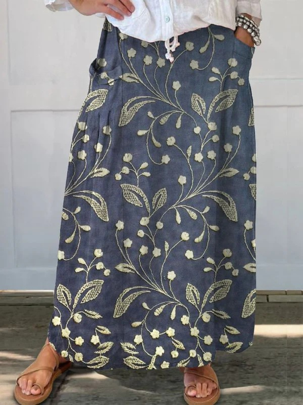 Jupe Légère à Motifs