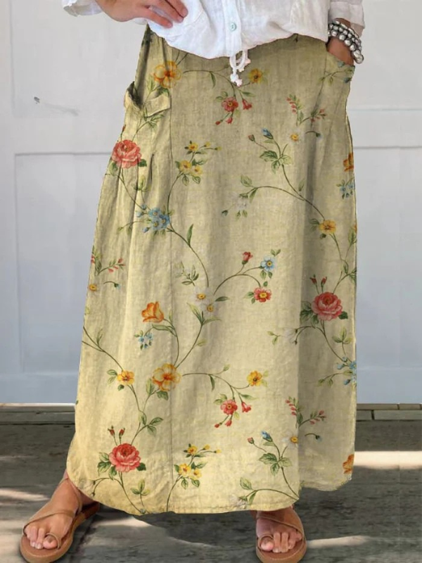 Jupe Légère à Motifs