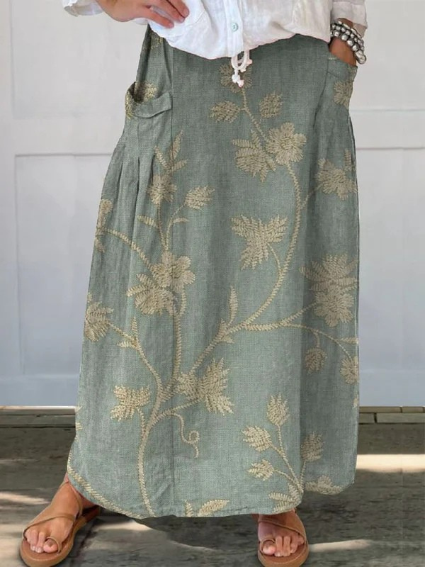 Jupe Légère à Motifs