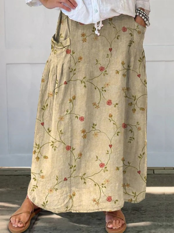 Jupe Légère à Motifs