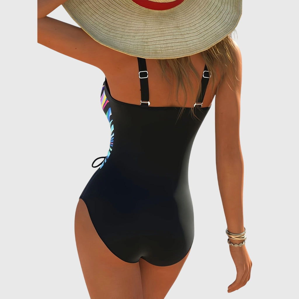 Maillot de bain tendance à haute élasticité avec un élégant détail croisé à l'avant